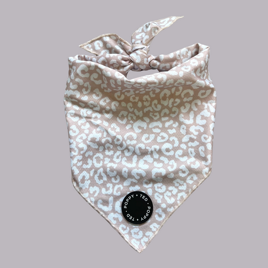 Luxe Collection | Dog Cooling Bandana | Nude Leopard