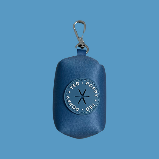 Luxe Collection | Poop Bag Holder | Blue