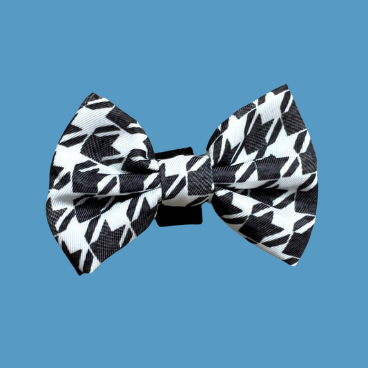 Luxe Collection | Dog Bow | Houndstooth
