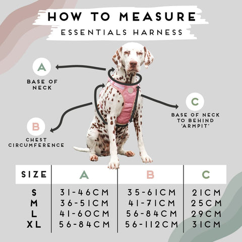 Ombré Essentials | 3-Click Tough Harness | Rose Pink
