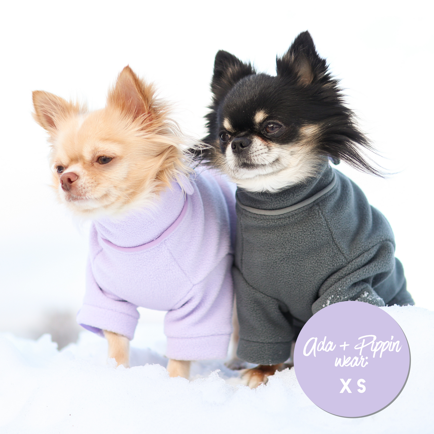 Cosy Dog Fleece Jumper - Zip Up / Step in Style | Grey