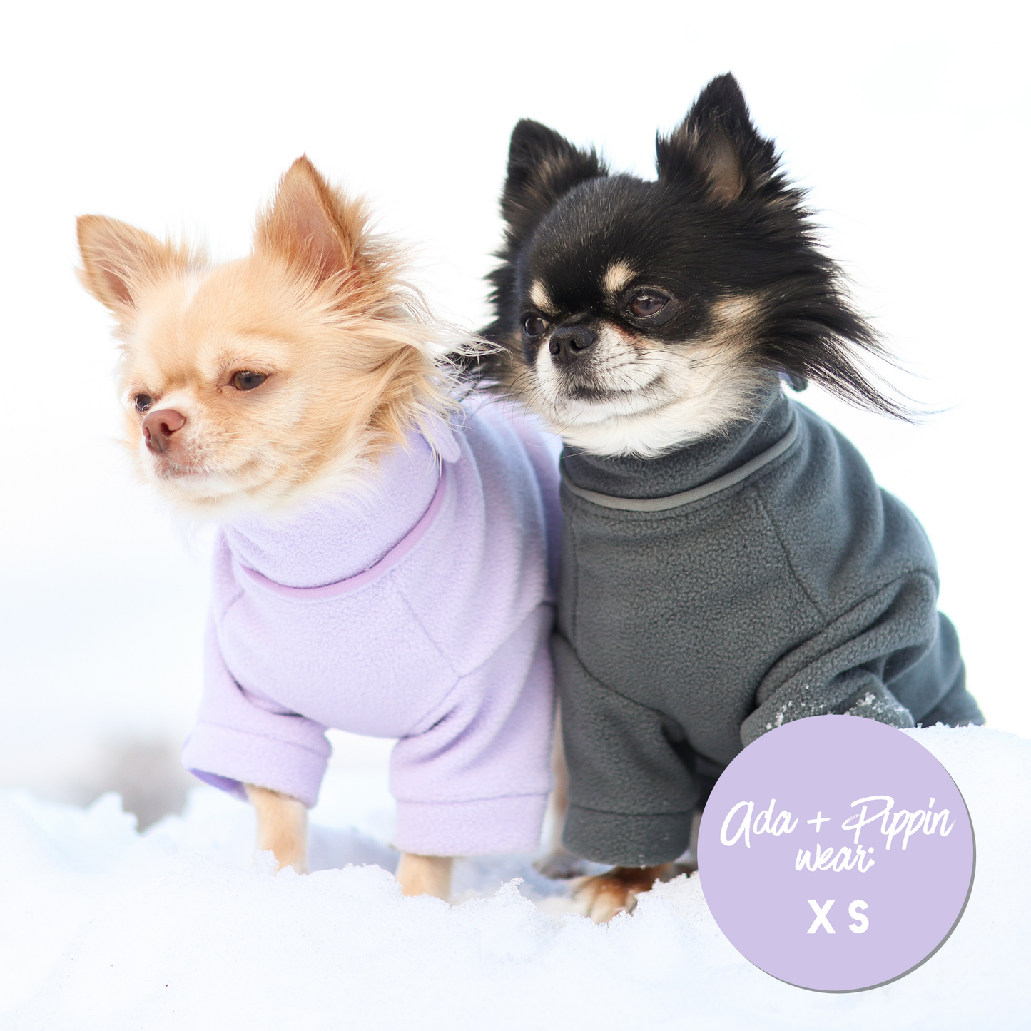 Cosy Dog Fleece Jumper - Zip Up / Step in Style | Lilac