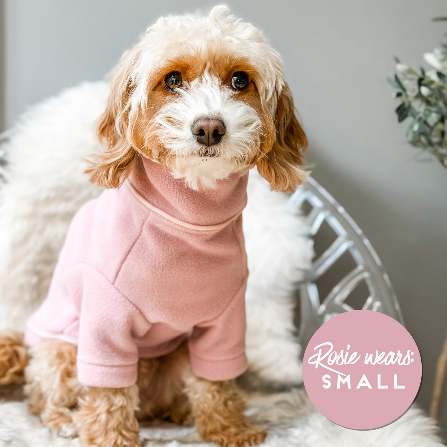 Cosy Dog Fleece Jumper - Zip Up / Step in Style | Grey