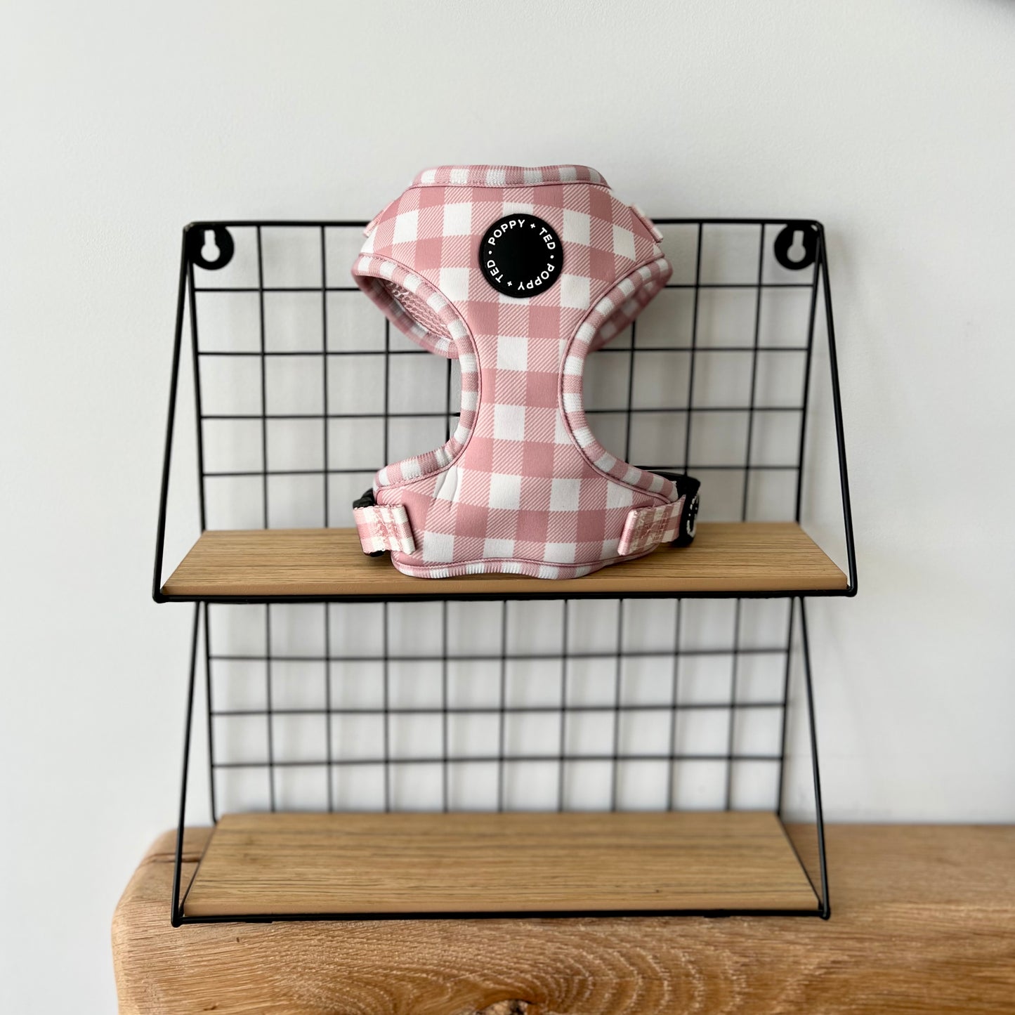 Walk + Wear | Adjustable Dog Harness | Pink Plaid